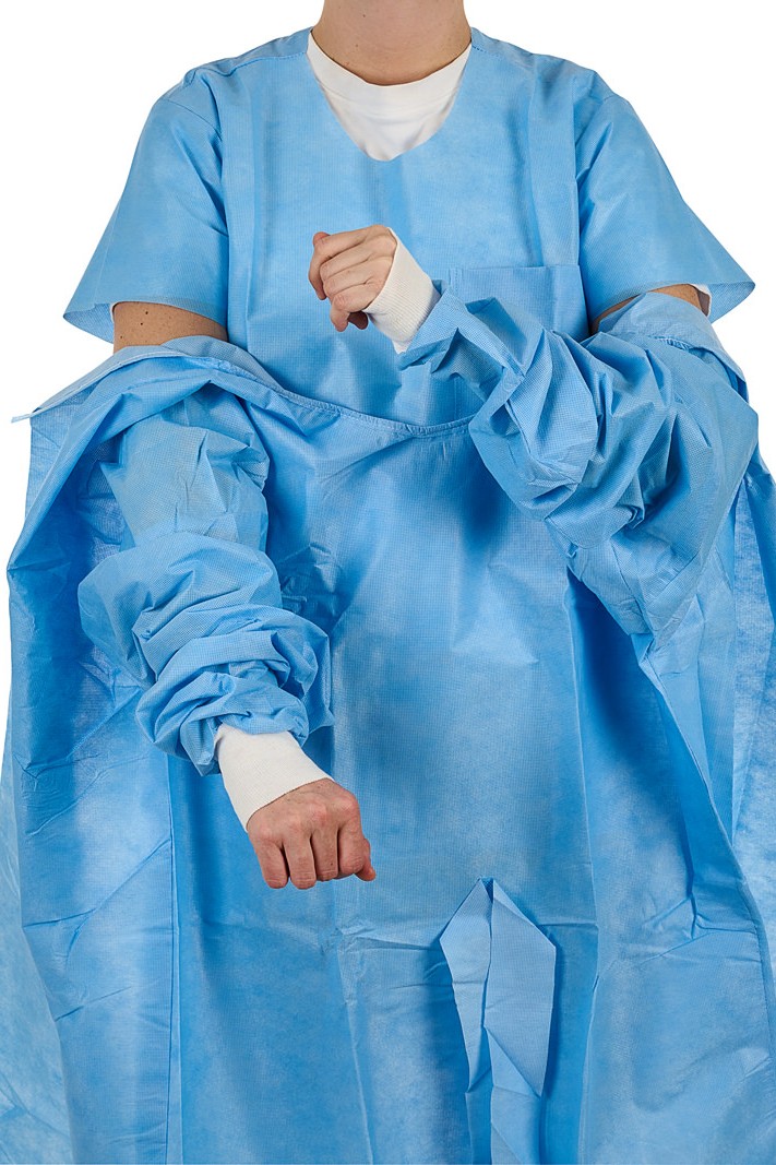 Put on the gown